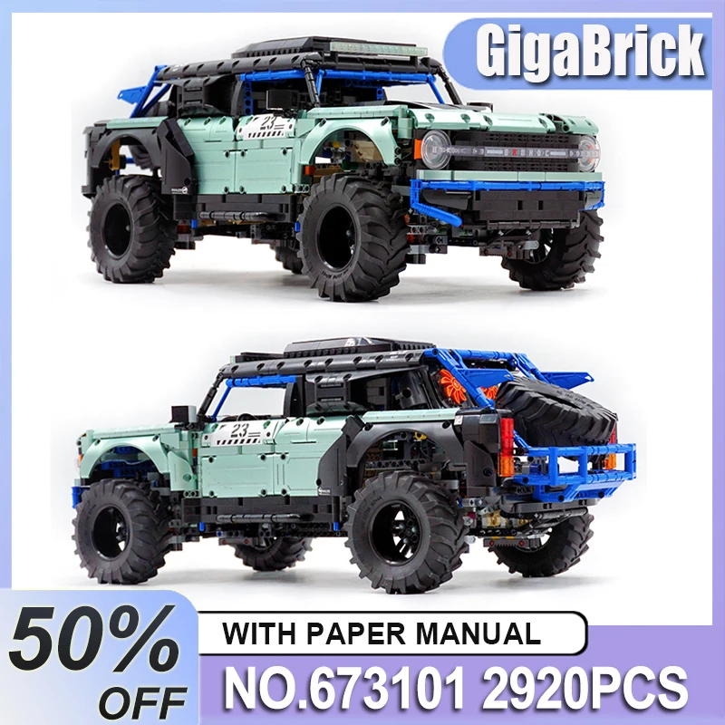 

Unique 673101 MOC Technical Buggy Super Sports Car Model Building Block Light Off-Road CAR Vehicle Brick Toys Kid Chrismas Gifts