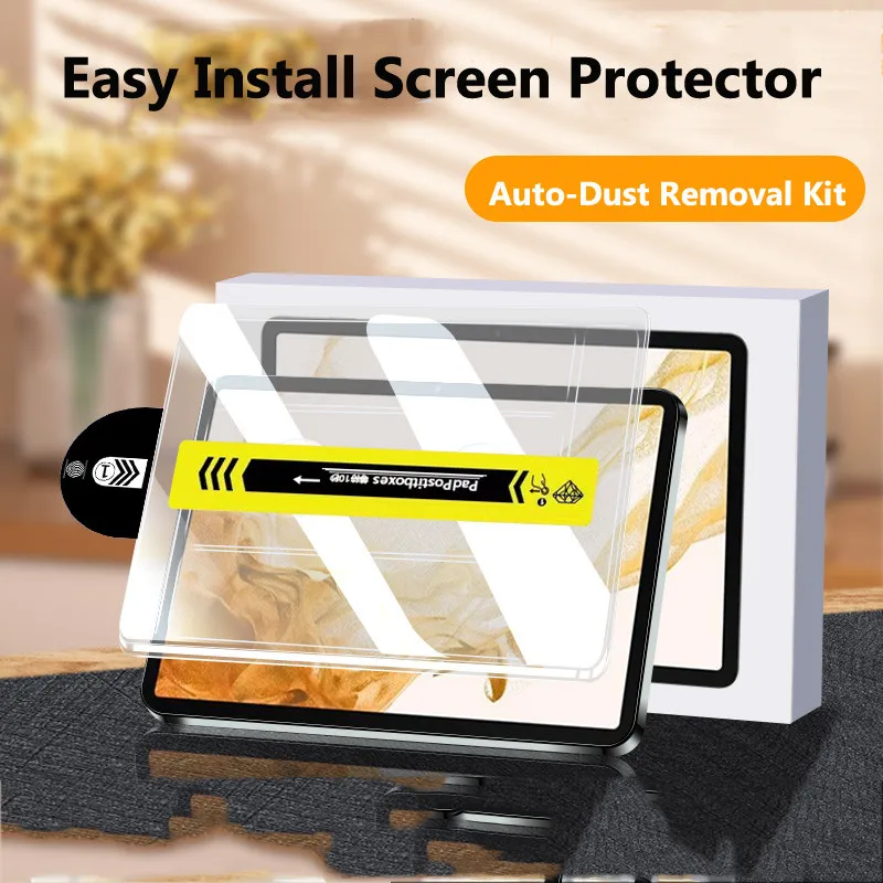 

For Samsung Galaxy Tab S10+ 12.4inch 2024 S9 11 Inch A9 8.7 S8+ 12.4inch S8 11 Inch S7 11 No Dust Tempered Glass Screen Protecto