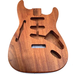 ST thinline style mahogany wood electric body in nitro painting