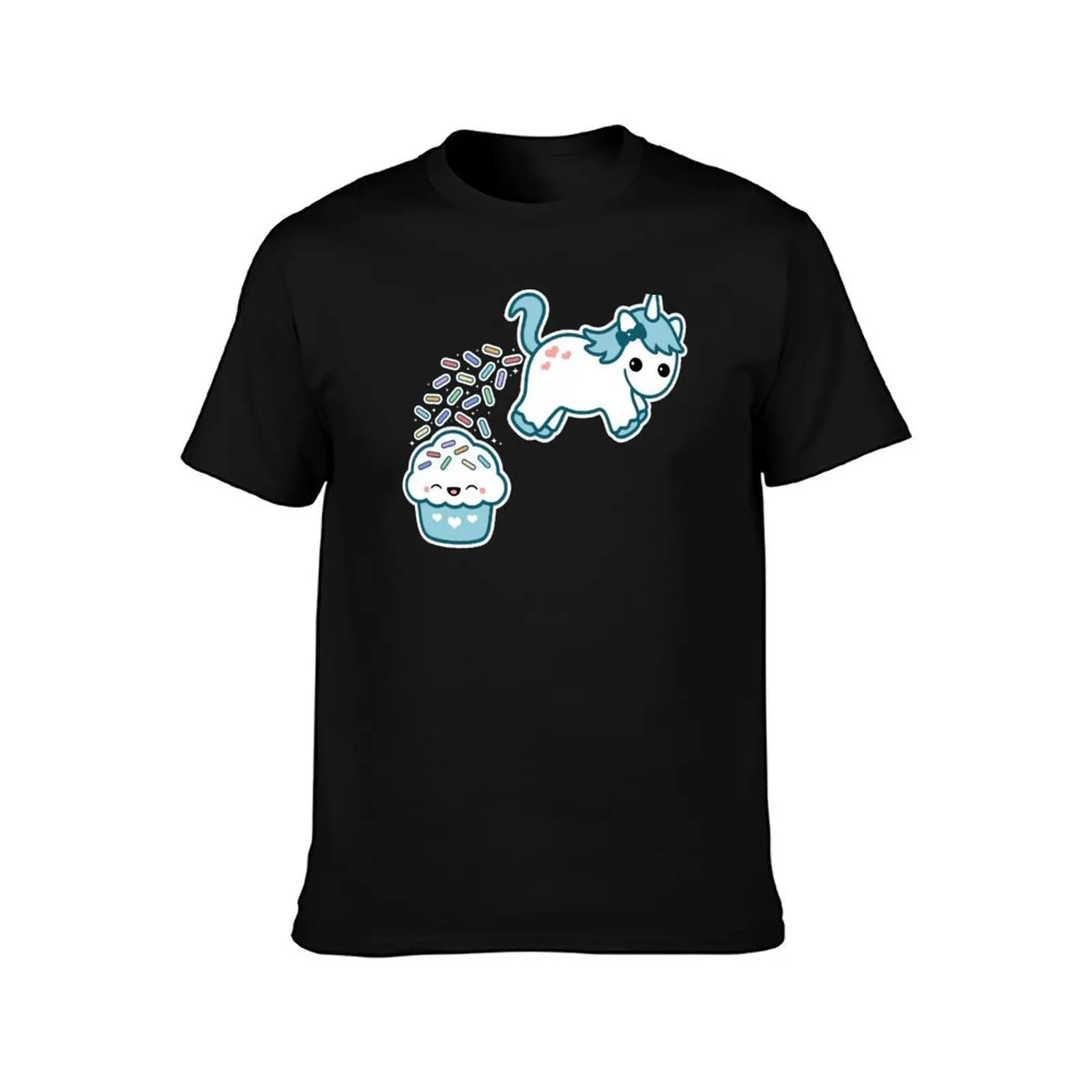 Sprinkle Poo Blue T-Shirt, Summer Casual Cotton Tee, Oversized Streetwear Tops, Vintage Graphic Print, Loose Fit Short Sleeve