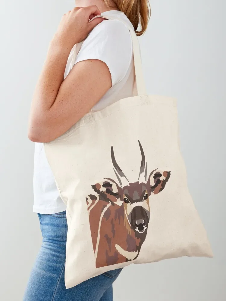 Bongo Portrait Tote Bag shopping bag logo Canvas stote bag Canvas shoulder Custom