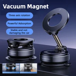 Super Strong Car Phone Holder Suction Cup Vacuum Magnetic Phone Stand 360° rotatable and Foldable Suction Cup Phone Holder