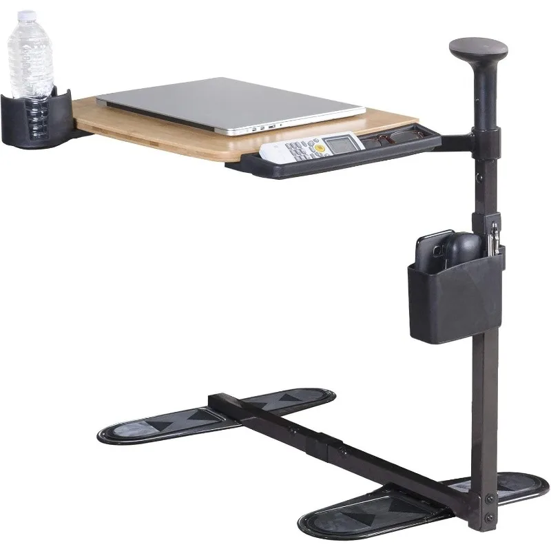 

Independence Tray Table, Bamboo Swivel TV Tray, Adjustable Laptop Table with Ergonomic Stand Assist Safety Handle,