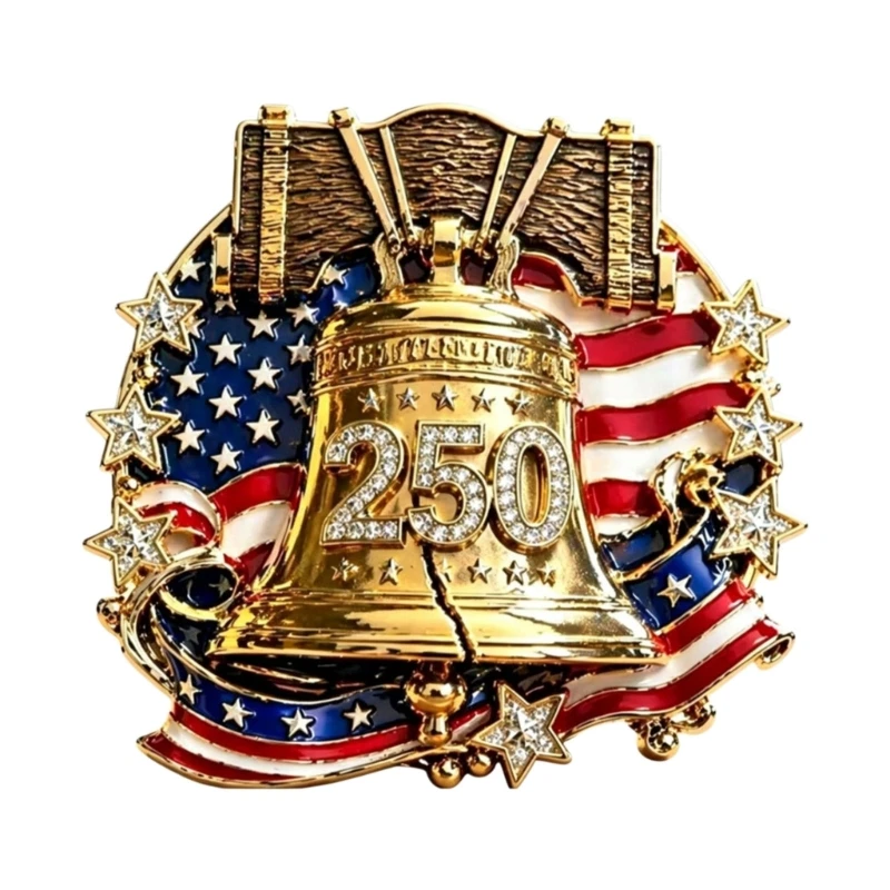 Q39C Flag Brooch Pin for Themed Gatherings and Celebrations
