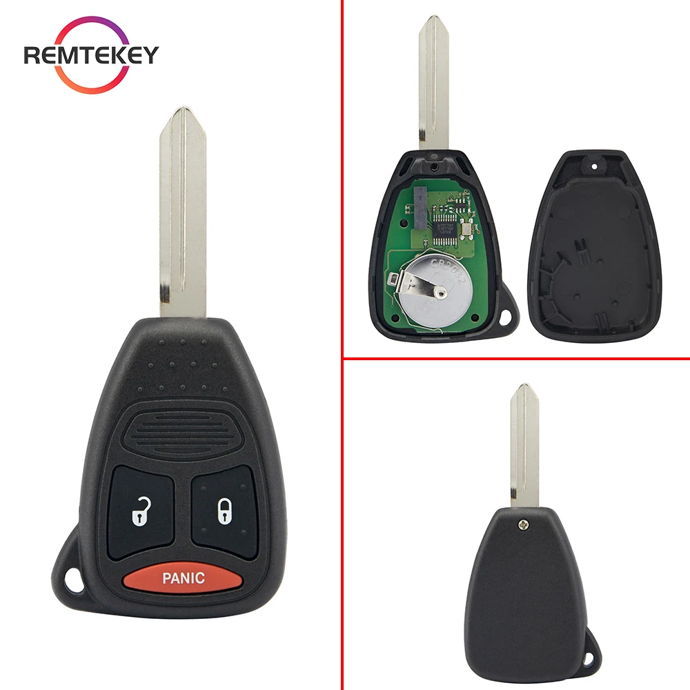 REMTEKEY Car Remote Key Fob FCC KOBDT04A Remote Head Key Big Button 315Mhz for Chrysler 300 Dodge Durango Charger Jeep Grand