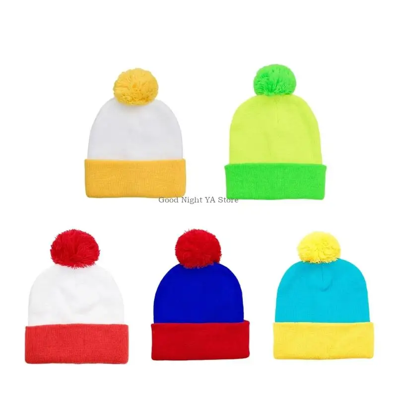 

Thick Winter Cap Stretchy Pullover Hat Warm Headwear for Adult Kids