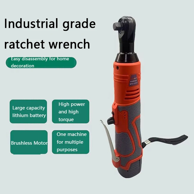 

Rechargeable High Torque Hyper Tough Lithium-Ion Cordless Extended Reach Ratchet With Battery And Charger