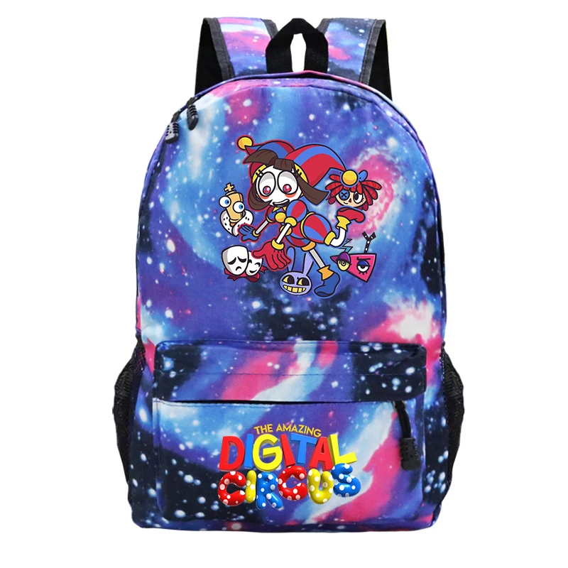 Anime The Amazing Digital Circus Jax Backpacks Pomni Student Daily School Bags Boys Girls Travel Bag Kids Back To School Bookbag