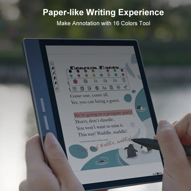 Bigme B751C 7 بوصة شاشة Eink ملونة قارئ الكتب الإلكترونية كتب الورق الإلكترونية دفتر الحبر الإلكتروني قارئ الكتب الإلكترونية أندرويد اللوحي
