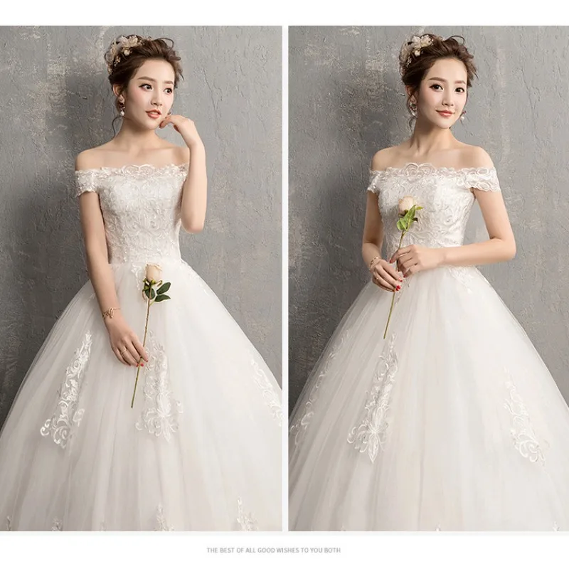 Luz floresta um ombro vestido de casamento 2025 novo estilo qi di noiva verão cintura alta olhar fino simples moda tamanho grande