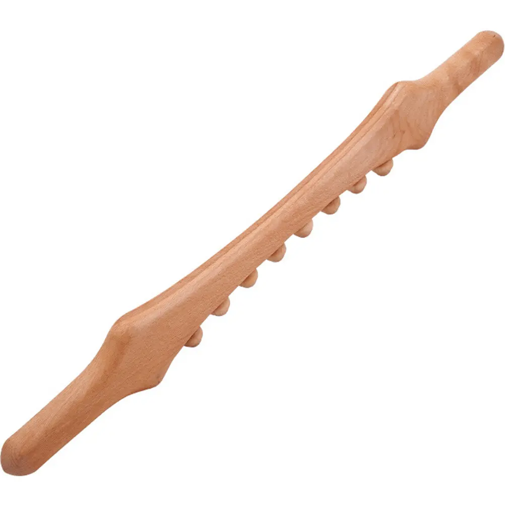 

Массажный ролик-скребок для всего тела, прочный деревянный стержень для акупрессуры, массажа стоп и рук, ручной терапевтический роликовый прибор