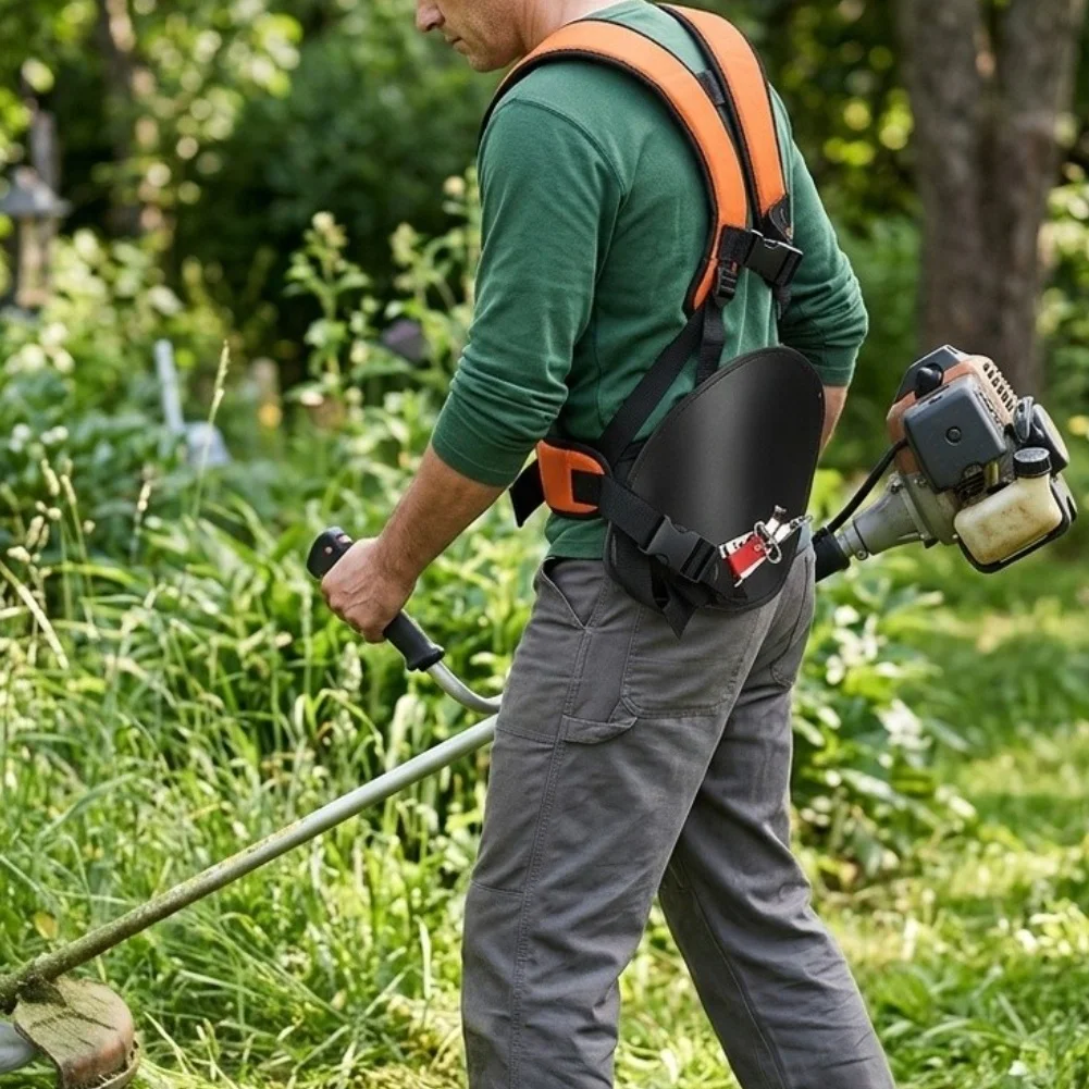 Shoulder Harness for Lawn Equipment with 12.2 Inch for hip Pad Dual Shoulder Design and Breathable Mesh Backing for Airflow