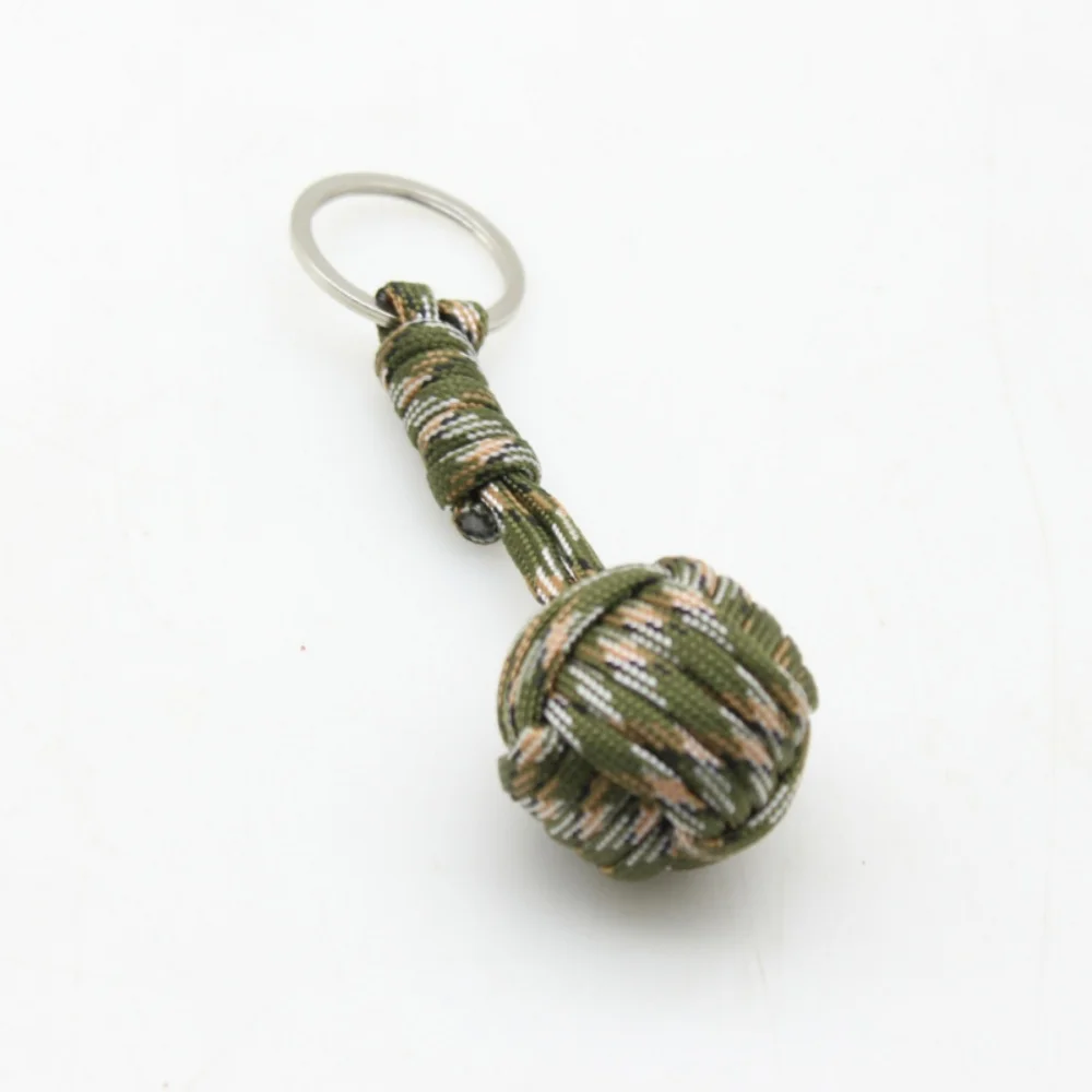 1pcs Outdoor Mini Safety Protection Steel Ball Carrying Self Defense Lane Survival Keychain Broken Window