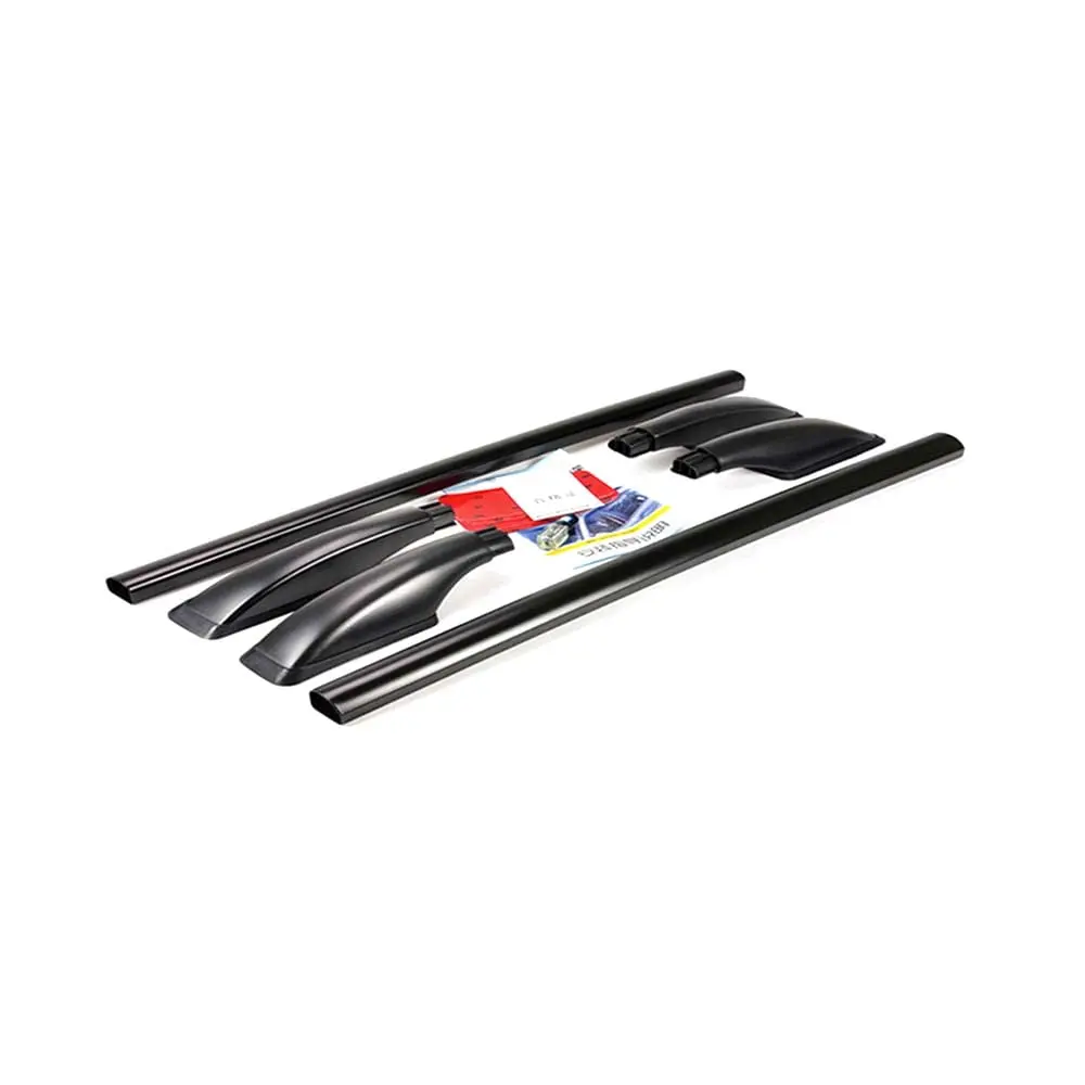 

Aluminum Black 63" Universal Car Decorative Roof Luggage Rack Side Bar Trim Kit