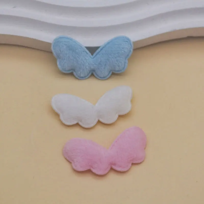 60 Stück flauschige kleine Engelsflügel-Applikationen zum Aufnähen für DIY-Kleidung, Hüte, Näharbeiten, Haarschmuck und Dekoration. – Detail 3