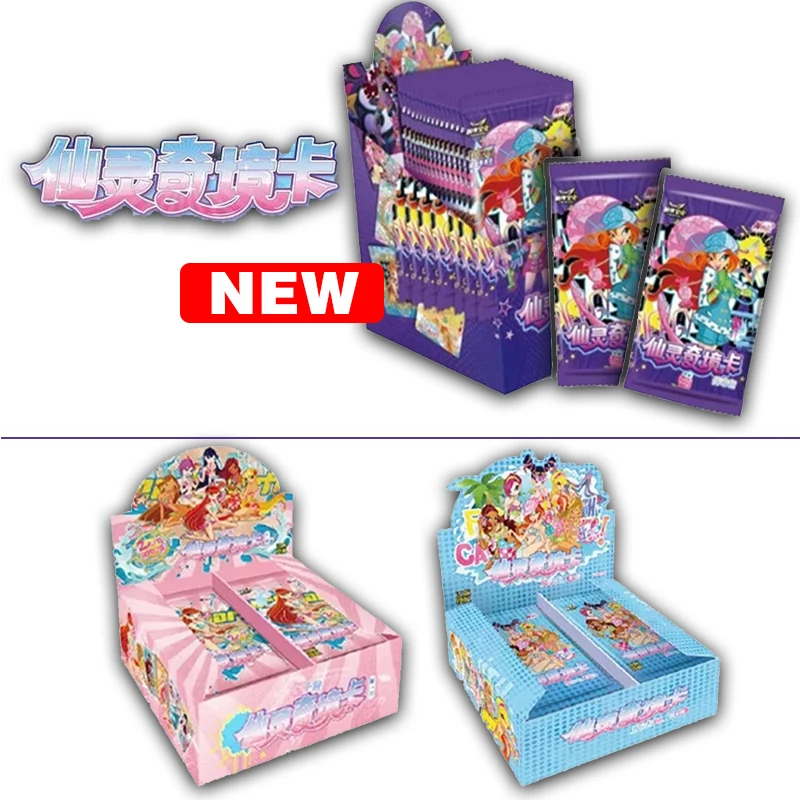 

Клубные карты Winx, официальная оригинальная волшебная сумка для периферийных устройств, карта Fairy Wonderland, коллекционная карта аниме-игр, детские игрушки, подарок