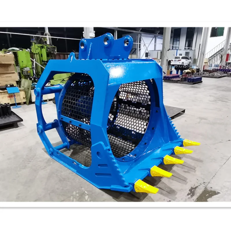 Yu Gong China Construction Equipment Filter Attachment Machinery 6T 10T 20T 30T Excavator Rotary Bucket Screening Machine Part