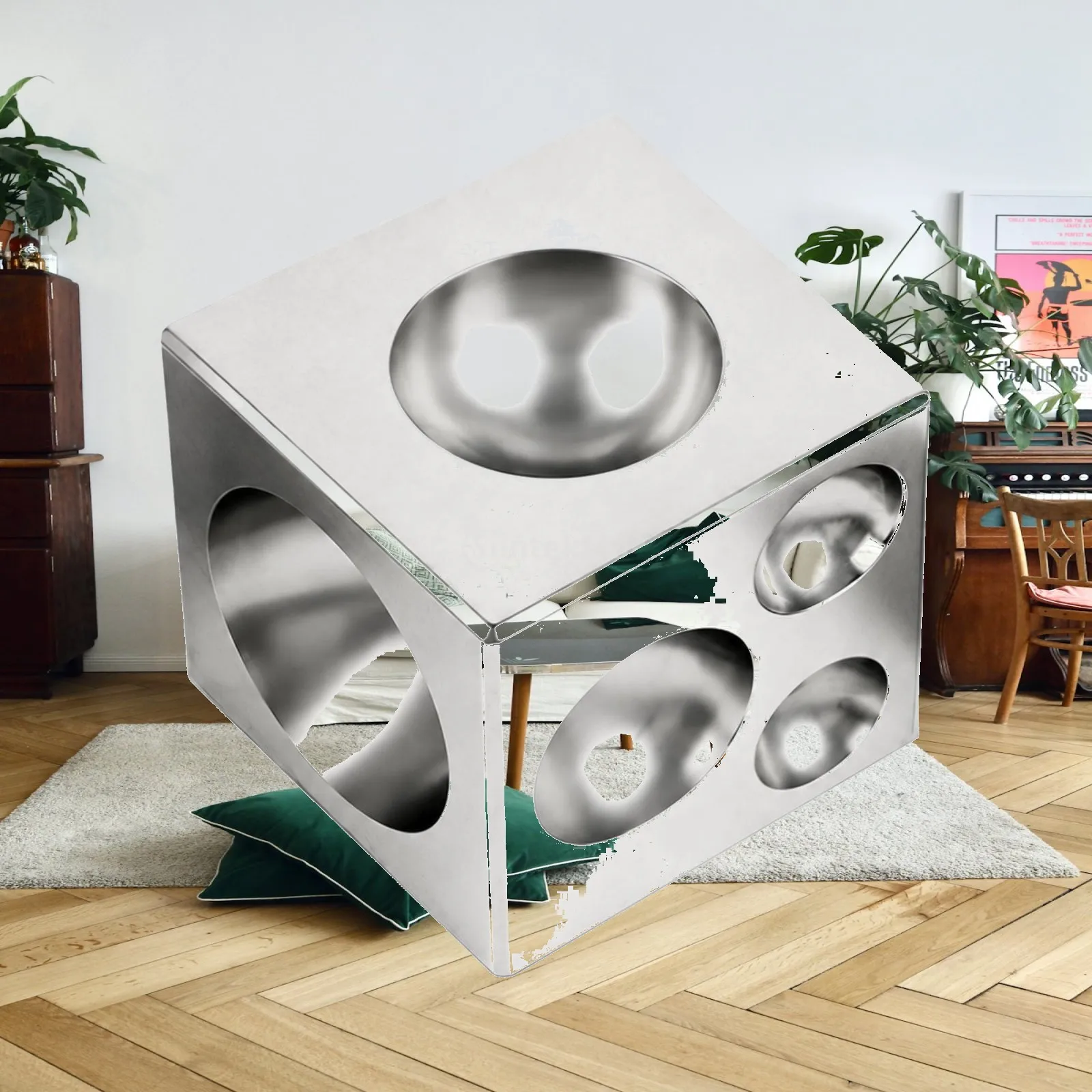 Metal Jewelry Forming Anvil Dapping Block with Hemispherical Recesses for Rounding Components in Creative Metalworking Projects