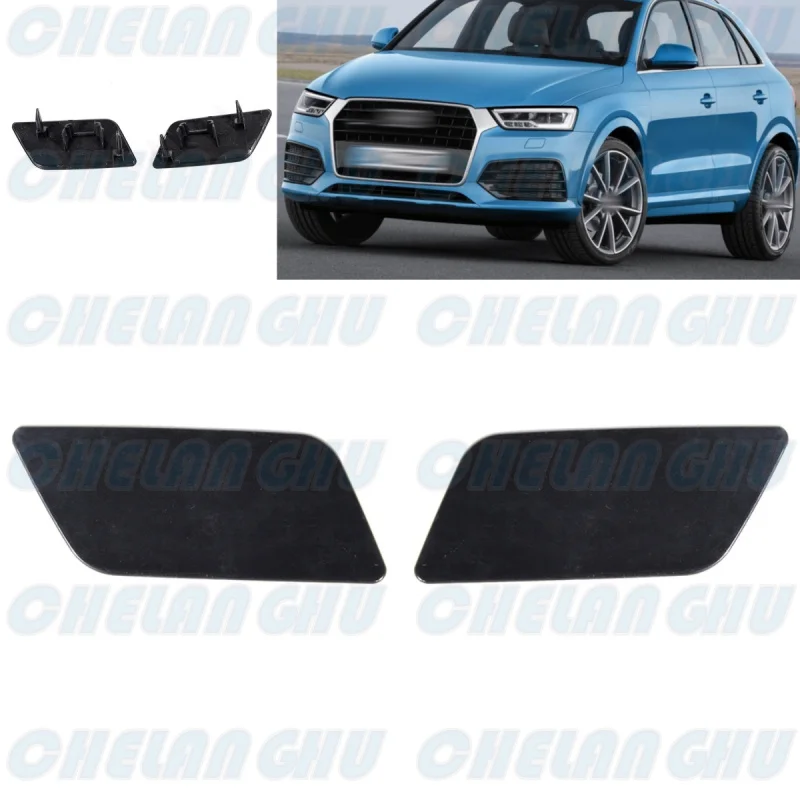 

For Audi Q3 2015 2016 2017 2018 1 Pair Front Headlight Headlamp Washer Nozzle Cylinder Jet Washer Cover Cap