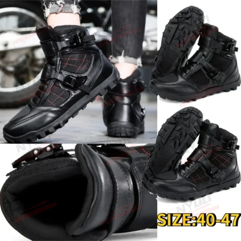 

Motorcycle Riding Shoes for Men in All Seasons Daily Commuting Anti Fall Anti Slip Wear-resistant Motorcycle Travel Equipment