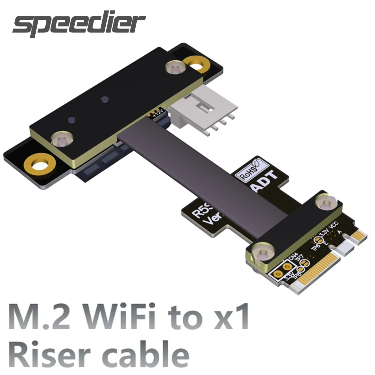 

Riser M.2 WiFi A.E Key A+E To PCIe x1 Extender Adapter Card Cable Gen3 AE-Key A E Ribbon Cable For PCIE 3.0 x1 M2 Card Extension