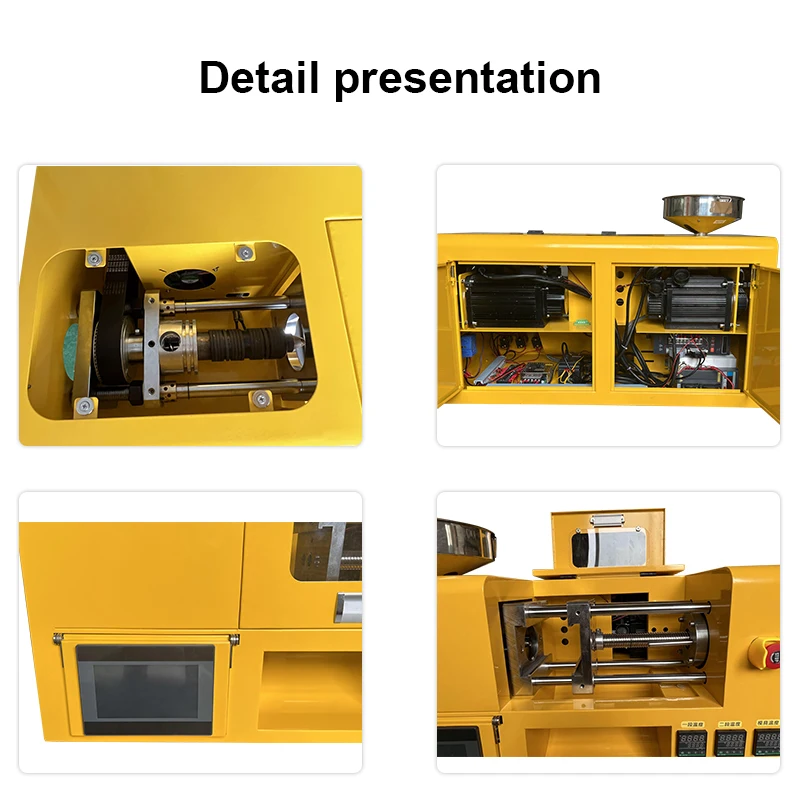 BORUIX 2T 30G Desktop Injection Molding Machine 220V 1KW Horizontal Molding Machine For Polymer Plastic PC ABS Products