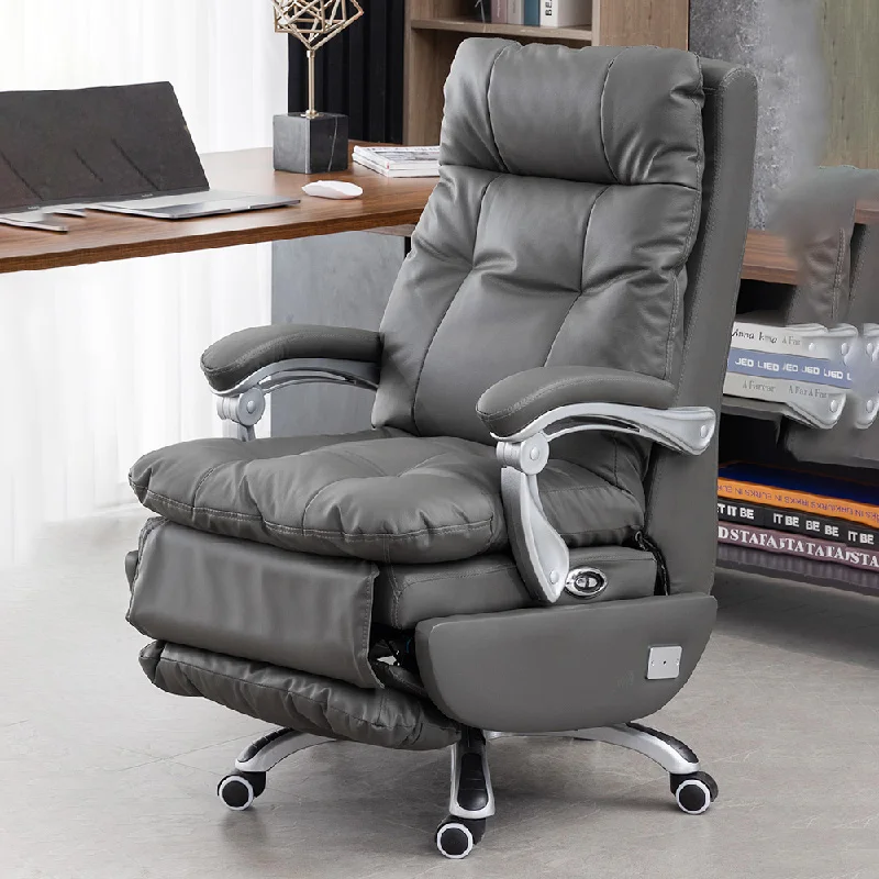 Comfy Bedroom Office Chair Ergonomic Lounge Leather Luxury Recliner Chair Living Room Cadeira De Escritorio Salon Furniture