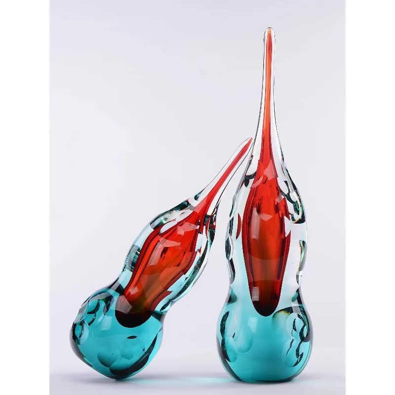 

Light luxury modern minimalist high-end gourd glazed ornament