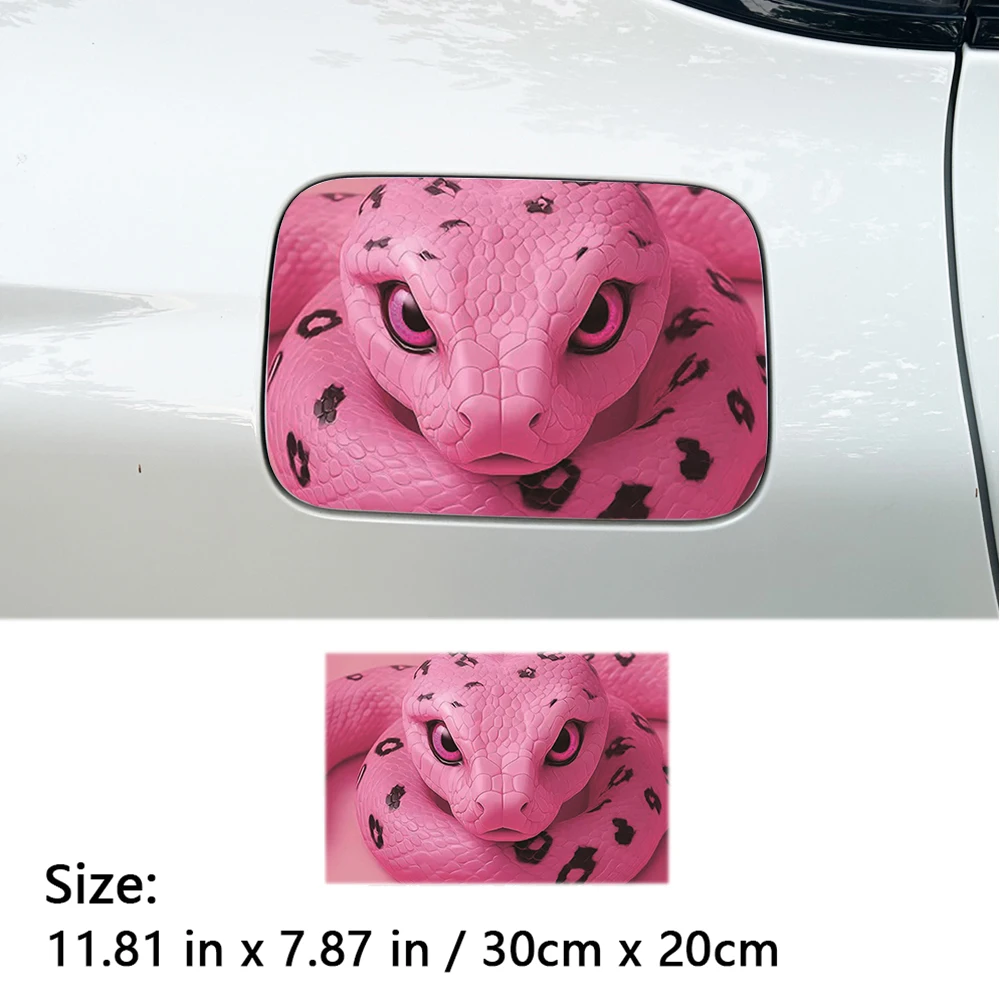 Snake Animal Black Waterproof Car Fuel Tank Cap Sticker Sunscreen Decal Car Stickers