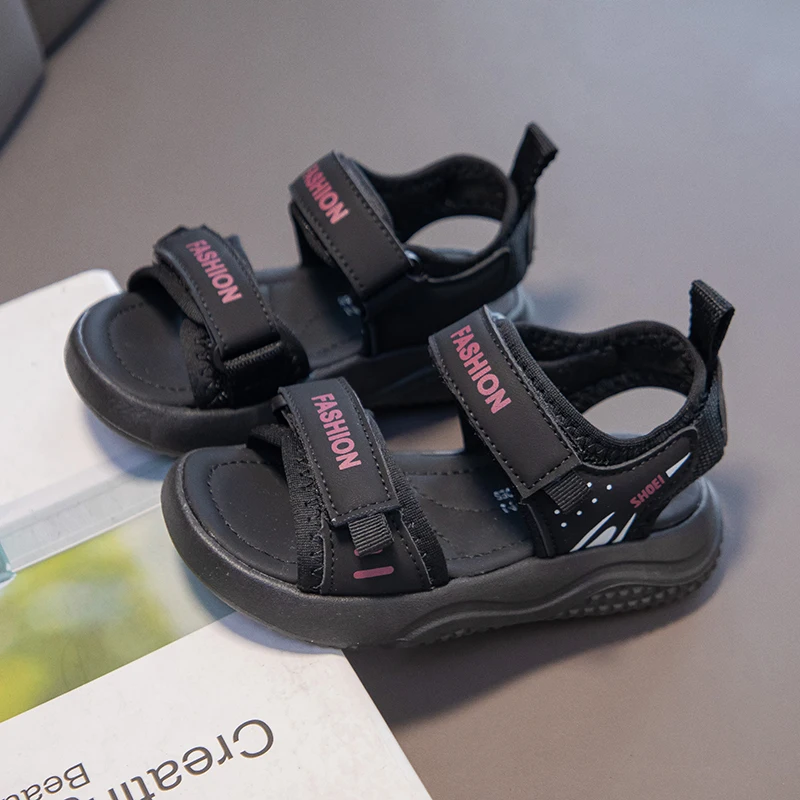 Boys Chunky Scuba Sandals 2026 New Summer Toddler Barefoot Beach Shoes Non-slip Comfort Versatile Outdoor Water Shoes Daily Wear
