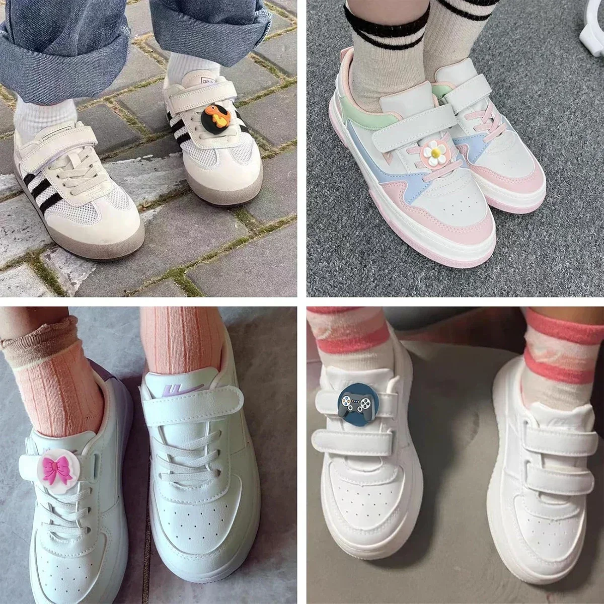 حافظة حامل AirTag لأربطة الحذاء والأشرطة المقاومة للماء من السيليكون GPS ملحقات تعقب لأحذية الأطفال الصغار