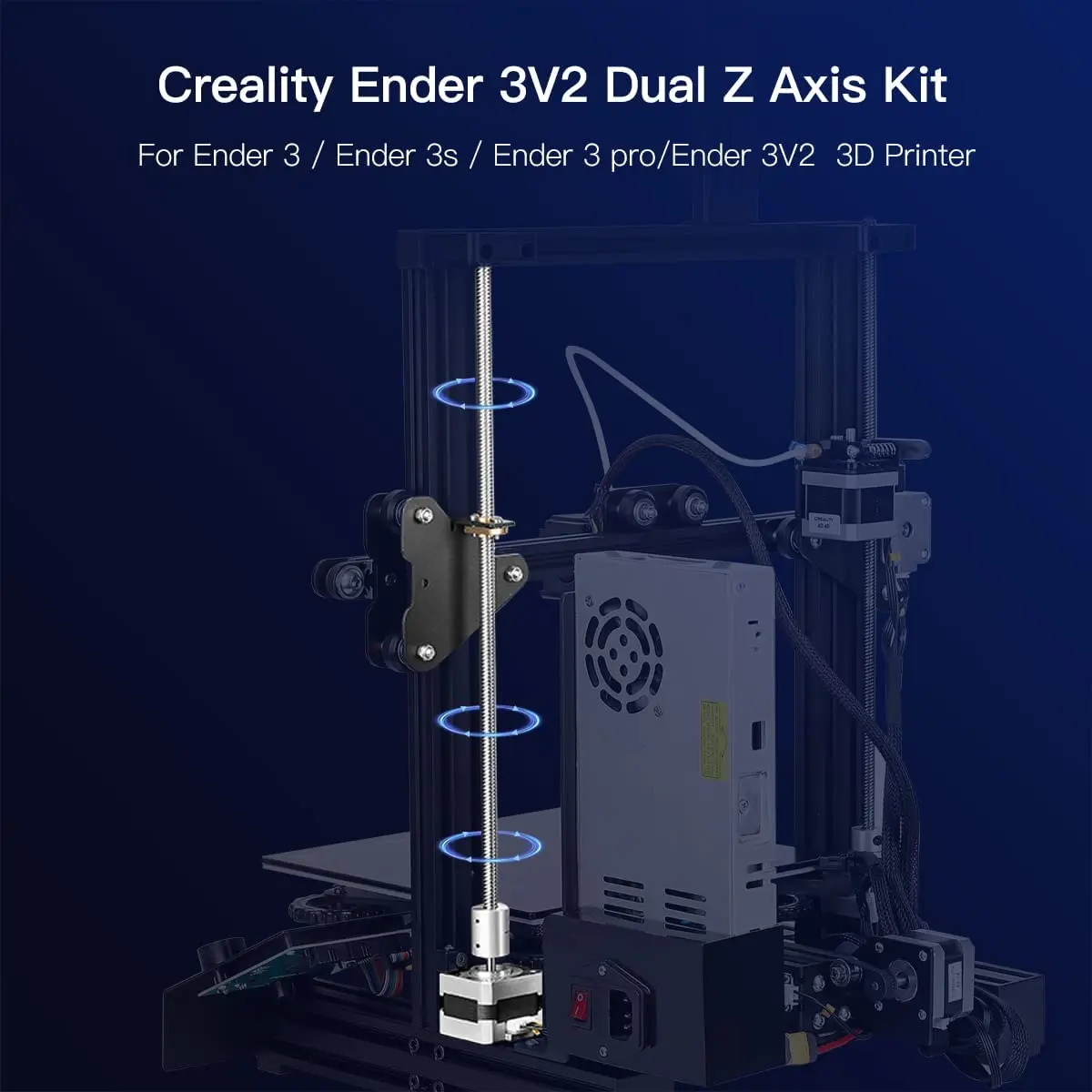 Imagem -05 - Creality-kit de Atualização Dual Z-axis com Parafuso de Chumbo Stepper Motor Metal Suporte de Alimentação Ender v2 Oficial