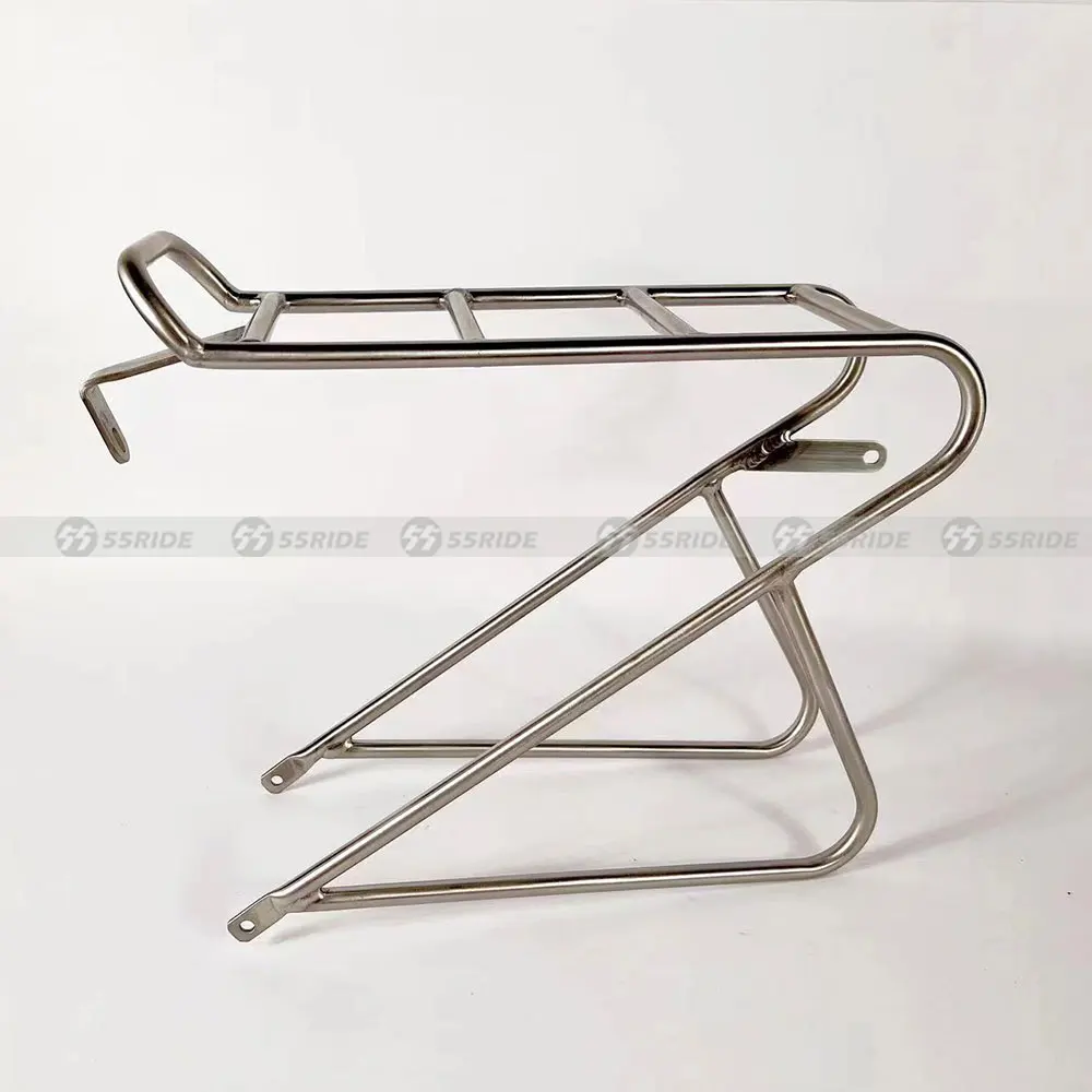 55RIDE Titanium Alloy Bike Front Shelf, Travel Bicycle Pallet Rack, Long-Distance Gravel Road Bicycle Luggage Rack