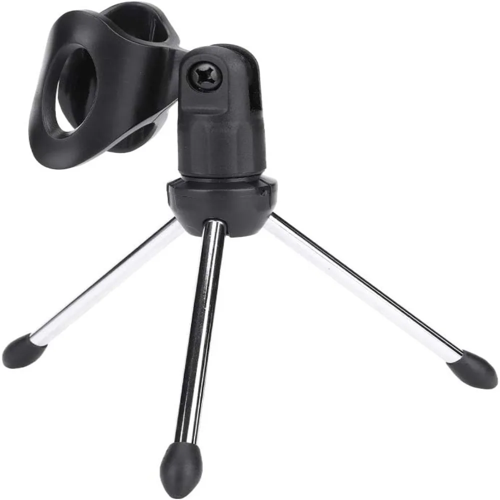 Portable Design ABS Material Mic Stand Holder Foldable Design Black Instrument stand Adjustable Tripod Stand For Studio Use
