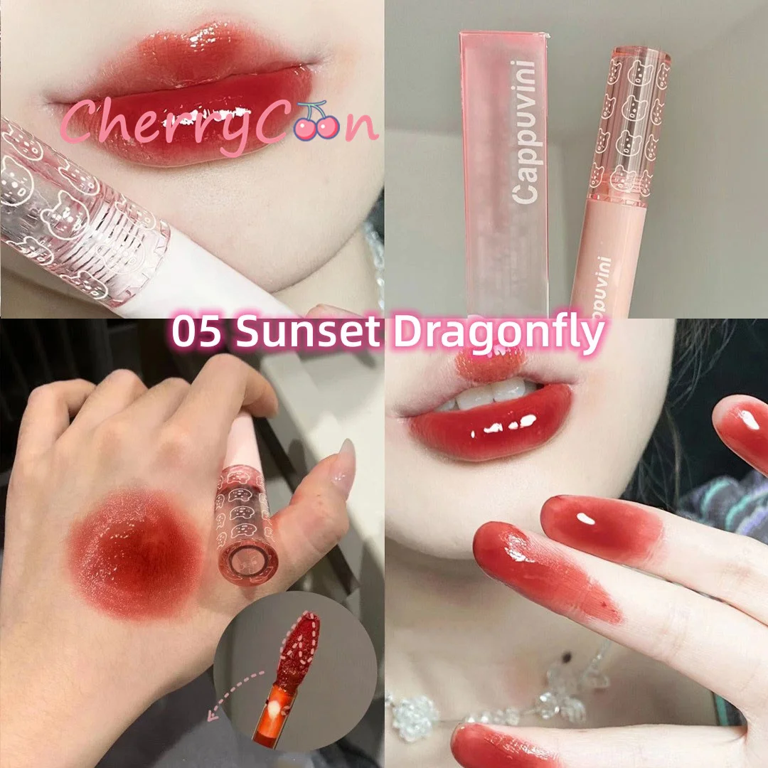 Mirror Lip Glaze Watery Lip Gloss Waterproof Lasting Transparent Jelly Liquid Lipstick Womon Beauty Makeup Lip Cosmetic