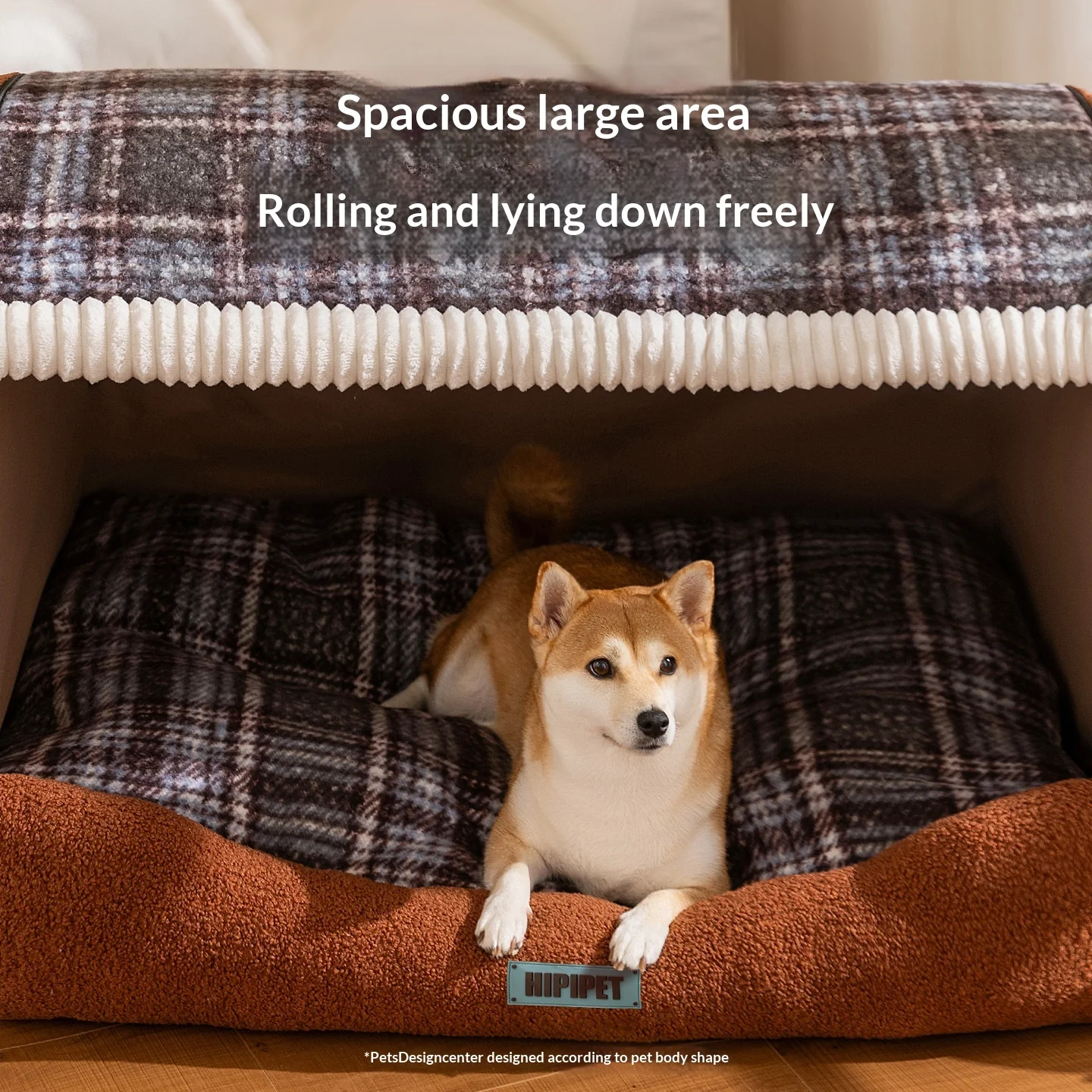 Cama cálida de invierno tipo casa para gatos y perros pequeños - imagen 5