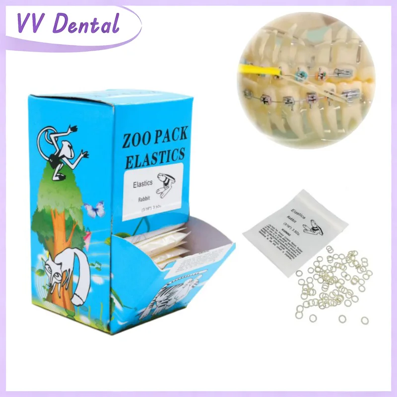 

VV стоматологическая резинка ортодонтическое эластичное лигационное кольцо зоопарк упаковка 5000 шт./кор. уплотнительное кольцо ортодонтия брекеты эластичные