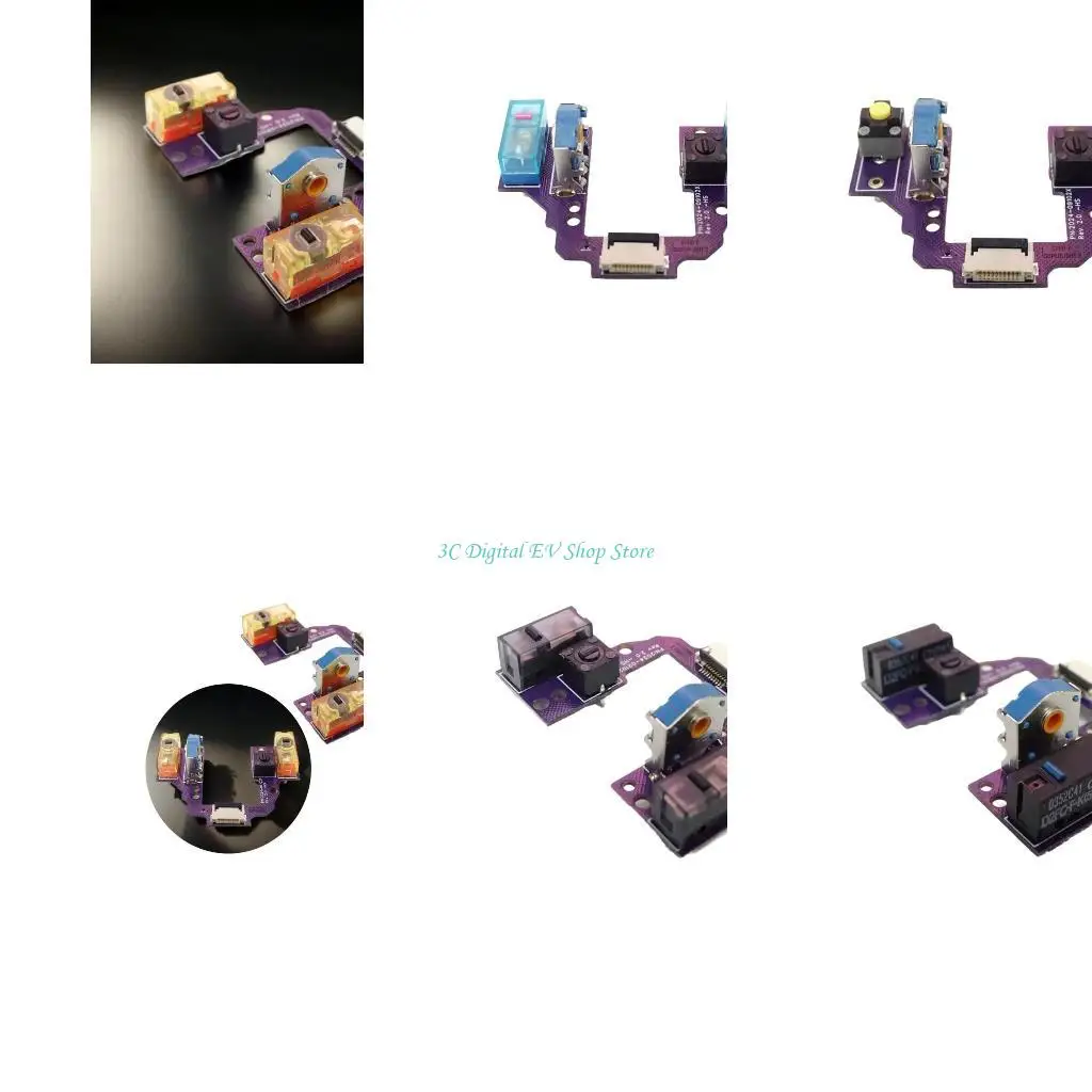 

E74D Ergonomic Mouse Mainboard Microswitch For GProX Superlight 2 Dust Resistant Mouse Wheel Decoders Wheel For Gaming