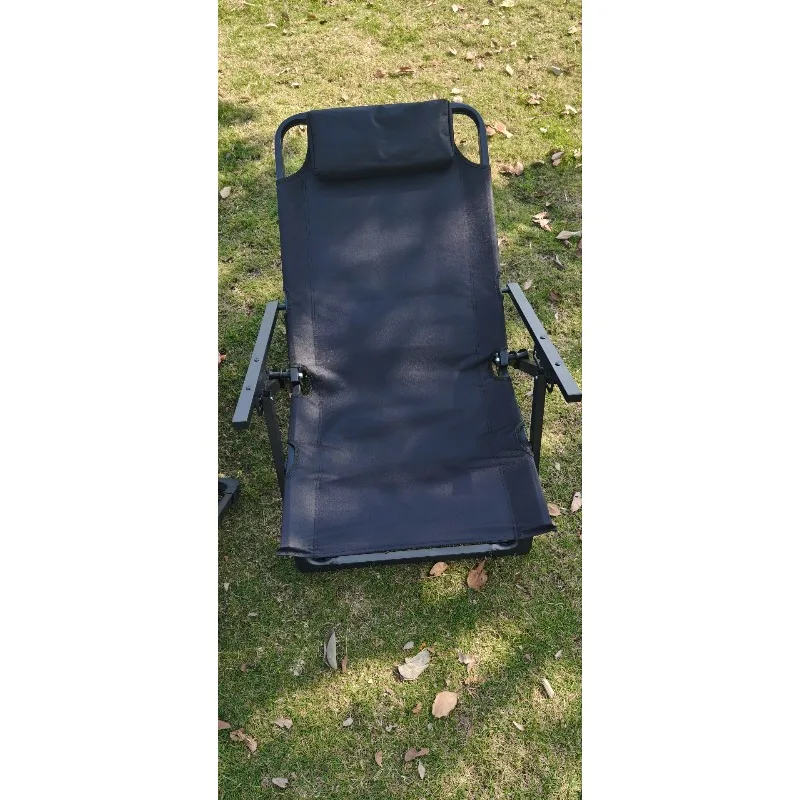 

Outdoor recliner patio folding portable camping fishing chair office lunch break folding chair