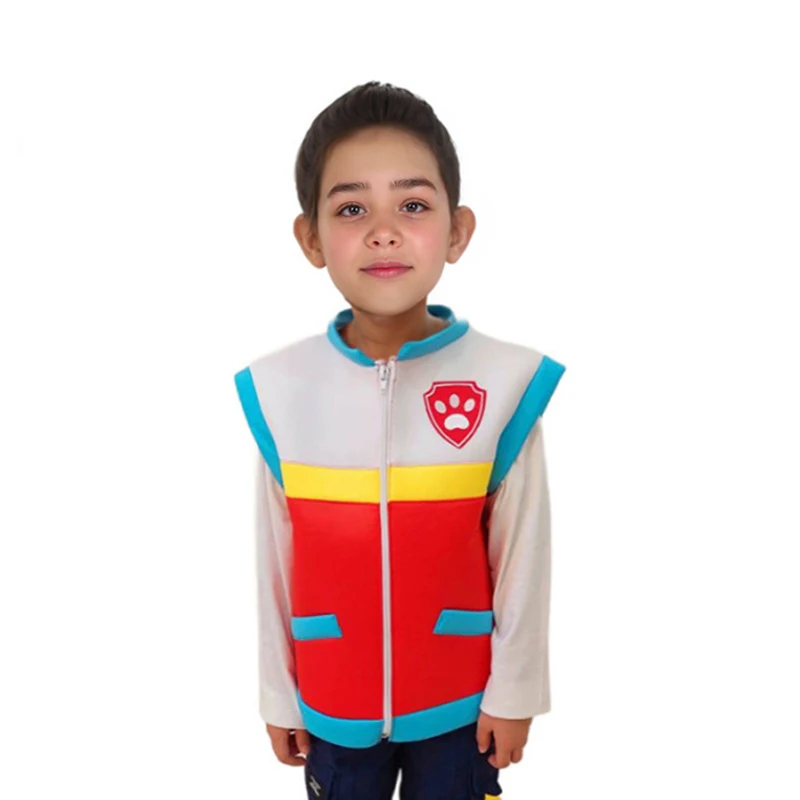 Kids Paw Patrol Ryder Costume Vest Cosplay Captain Set Carnival Children  Boys Girls Clothing Birthday Party Dress Gifts