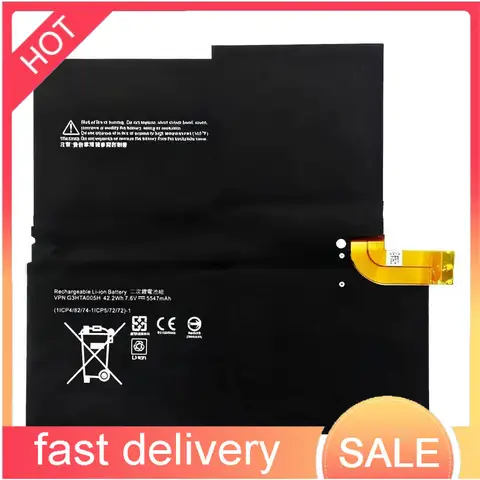 Laptop Battery G3HTA009H G3HTA005H 5547Mah For Microsoft Surface Pro 3 1631 MS011301-PLP22T02