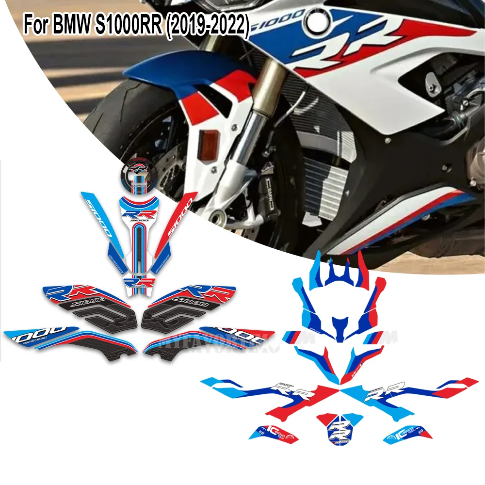 

For BMW S1000RR S 1000 RR S1000 M M1000RR Motorcycle Protector Tank Knee Pad Grips Gas Fuel Oil Stickers Decals 2019 - 2022 ﻿