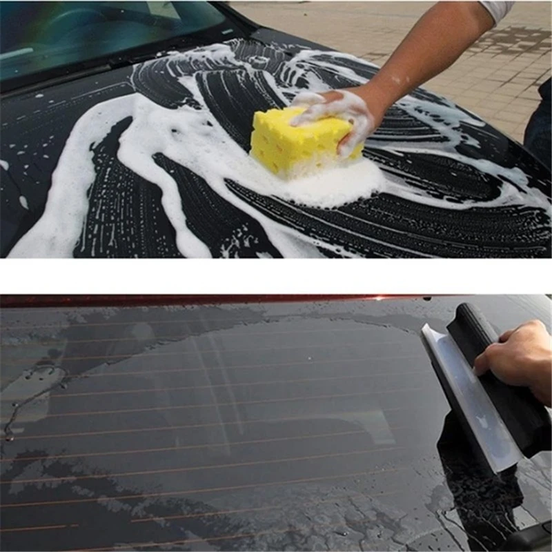 car Flexible Soft Silicone Wiper WindowGlass Scraper  Cleaning Silicone Handy Squeegee auto Blade Clean Scraping Film Scraper