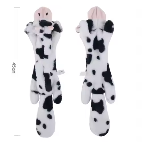 Funny Simulated Animal No Stuffing Dog Toy with Squeakers Durable Stuffingless Plush Squeaky Dog Chew Toy Crinkle Pet Squeak Toy - Image 19