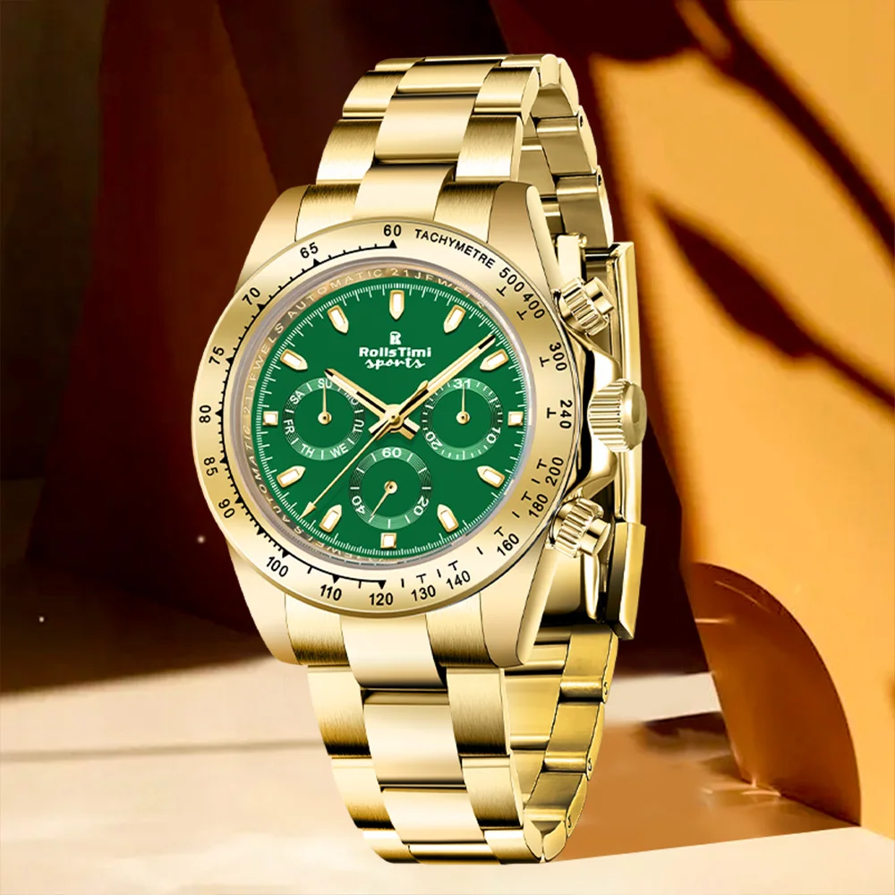 

Мужские часы RollsTimi 2026: Золотые, люксовые, автоматические, механические, модные, с сапфировым стеклом, из нержавеющей стали