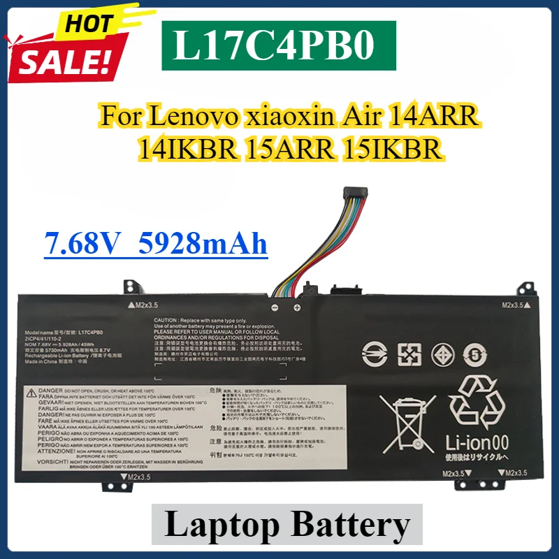 

L17C4PB0 L17M4PB0 Battery For Lenovo xiaoxin Air 14ARR 14IKBR 15ARR 15IKBR Ideapad 530s-14IKB 530s-15IKB YOGA 530-14IKB