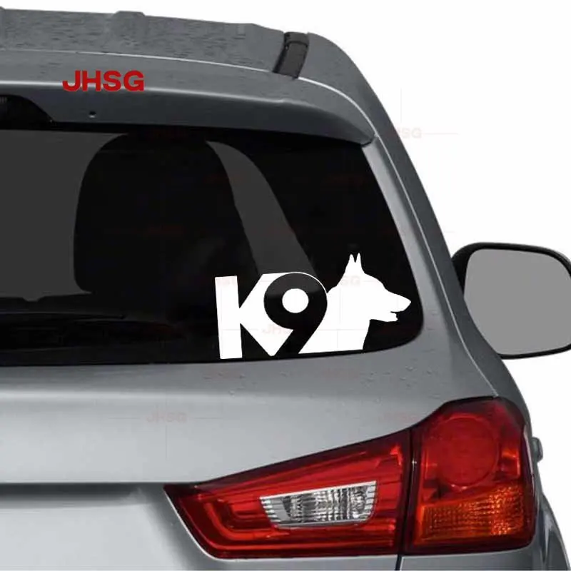 K9 Hund Auto Styling Vinyl Aufkleber Auto Aufkleber und Aufkleber Auto Dekoration Werkzeug Schwarz/weiß für Alle Arten von fahrzeuge
