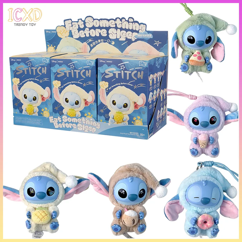 

Authentic Stitch No Matter How Tired You Still Need Take Biteseries Blind Box Vinyl Plush Design Plush Toy Trendy Keycha
