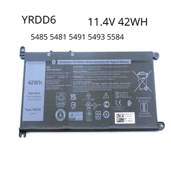 Batteria per Laptop YRDD6 11.4v 42Wh per Dell 14 5485 5481 5491 7586 batteria agli ioni di litio originale 2-in-1 per laptop