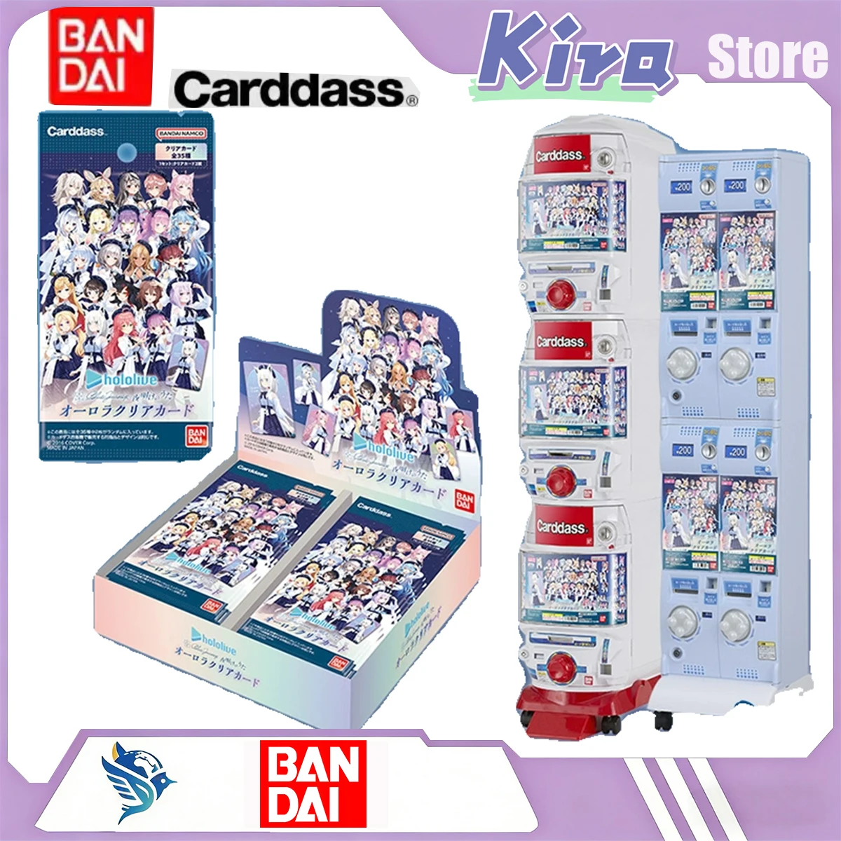 Tarjetas Coleccionables de la Serie Carddass de BANDAI, Versión Japonesa Hololive - Canción del Amanecer, Juego de Cartas Coleccionables, Juguetes con Tarjetas de Personajes